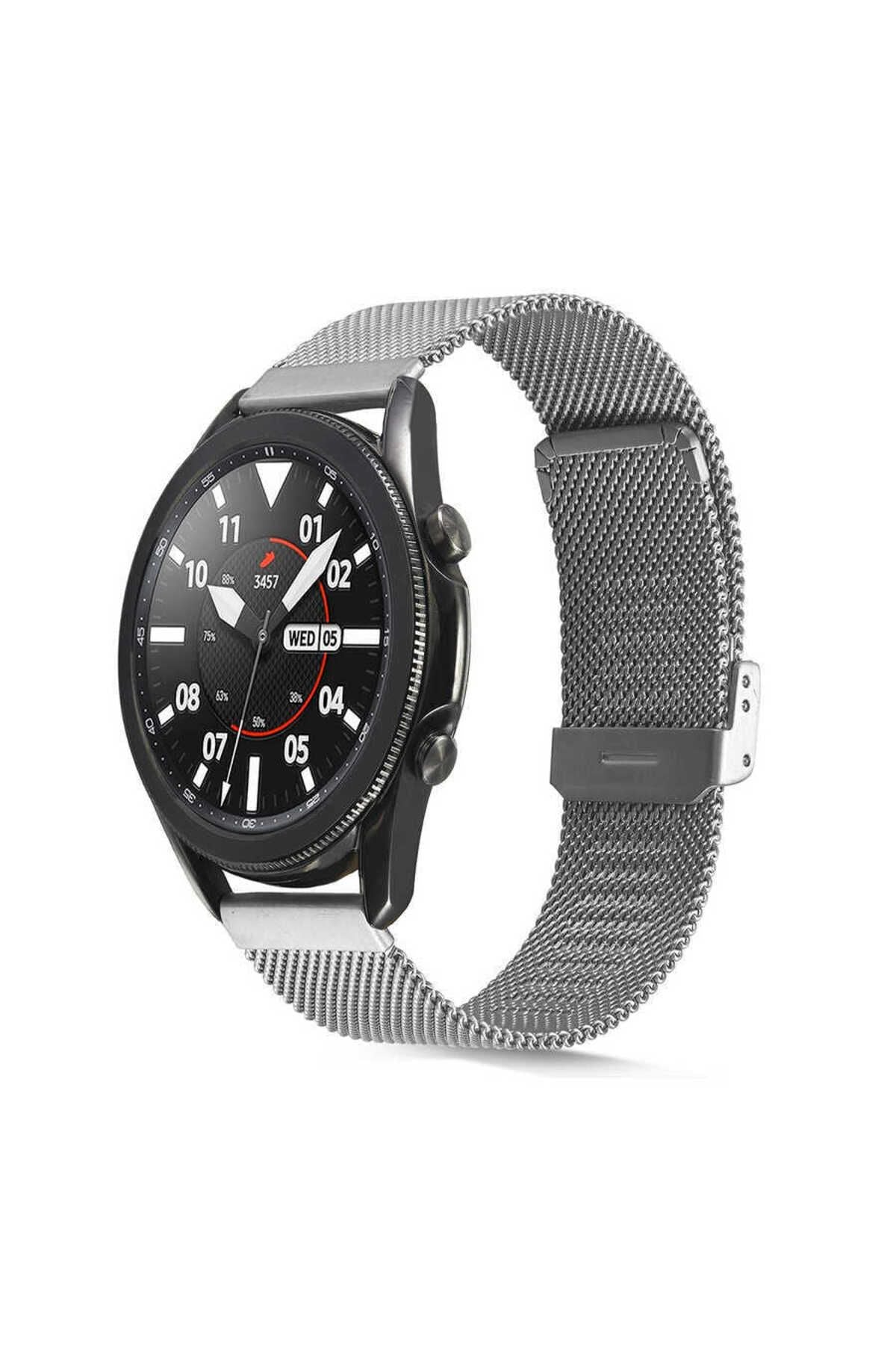 Galaxy Watch 46mm Uyumlu KRD-45 22mm Metal Zore Kordon-Rose Gold