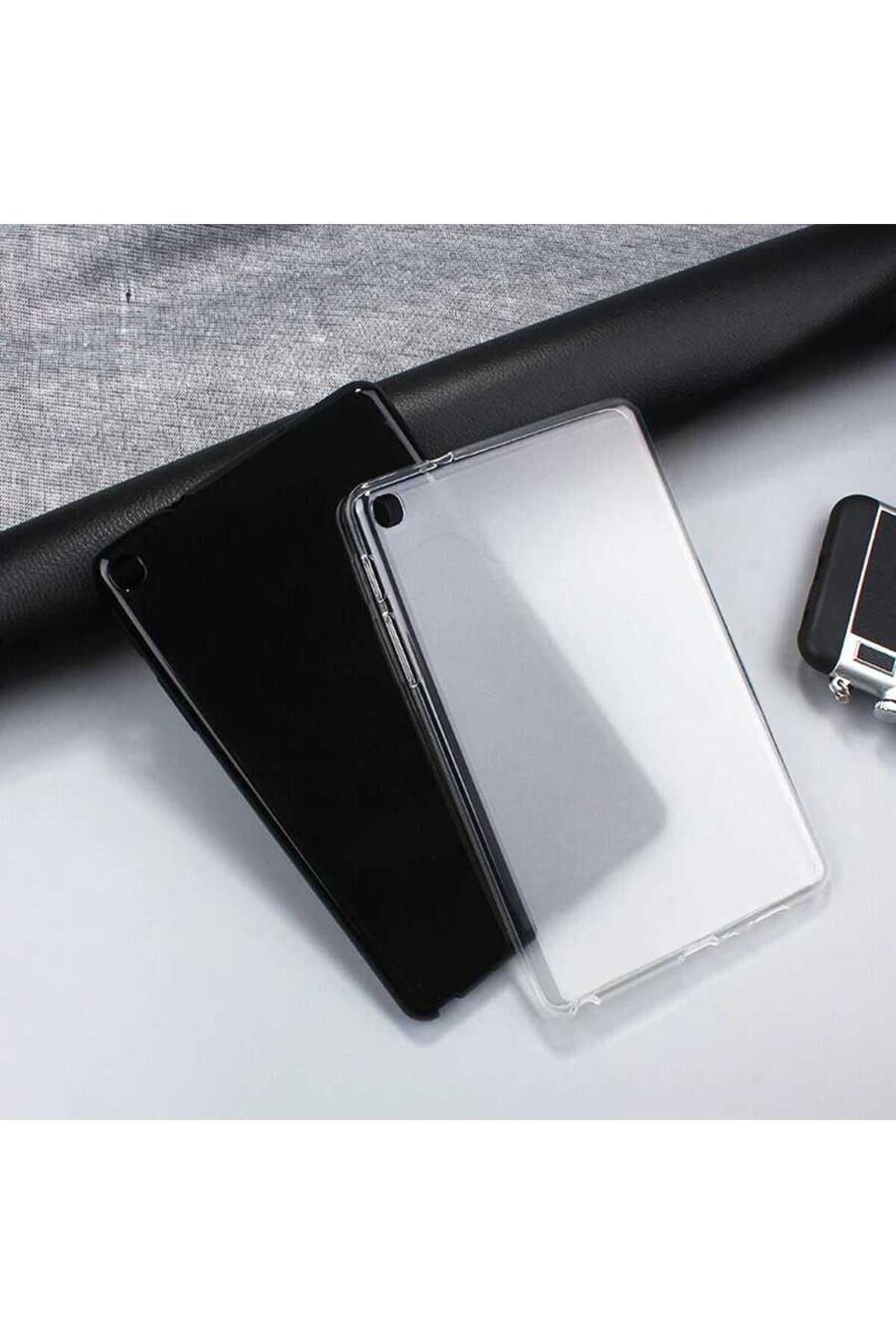 Galaxy Tab A7 Lite T225 Kılıf  Uyumlu Zore Tablet Süper Silikon Kapak-Renksiz