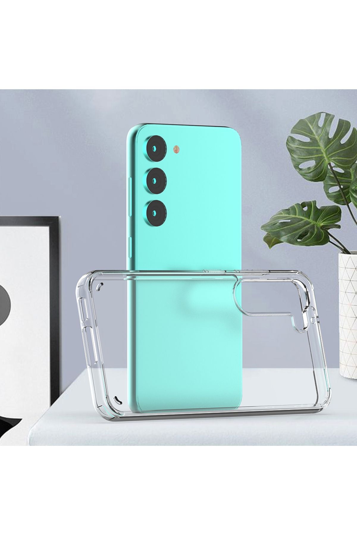 Galaxy S23 Uyumlu Zore Coss Kılıf-Renksiz