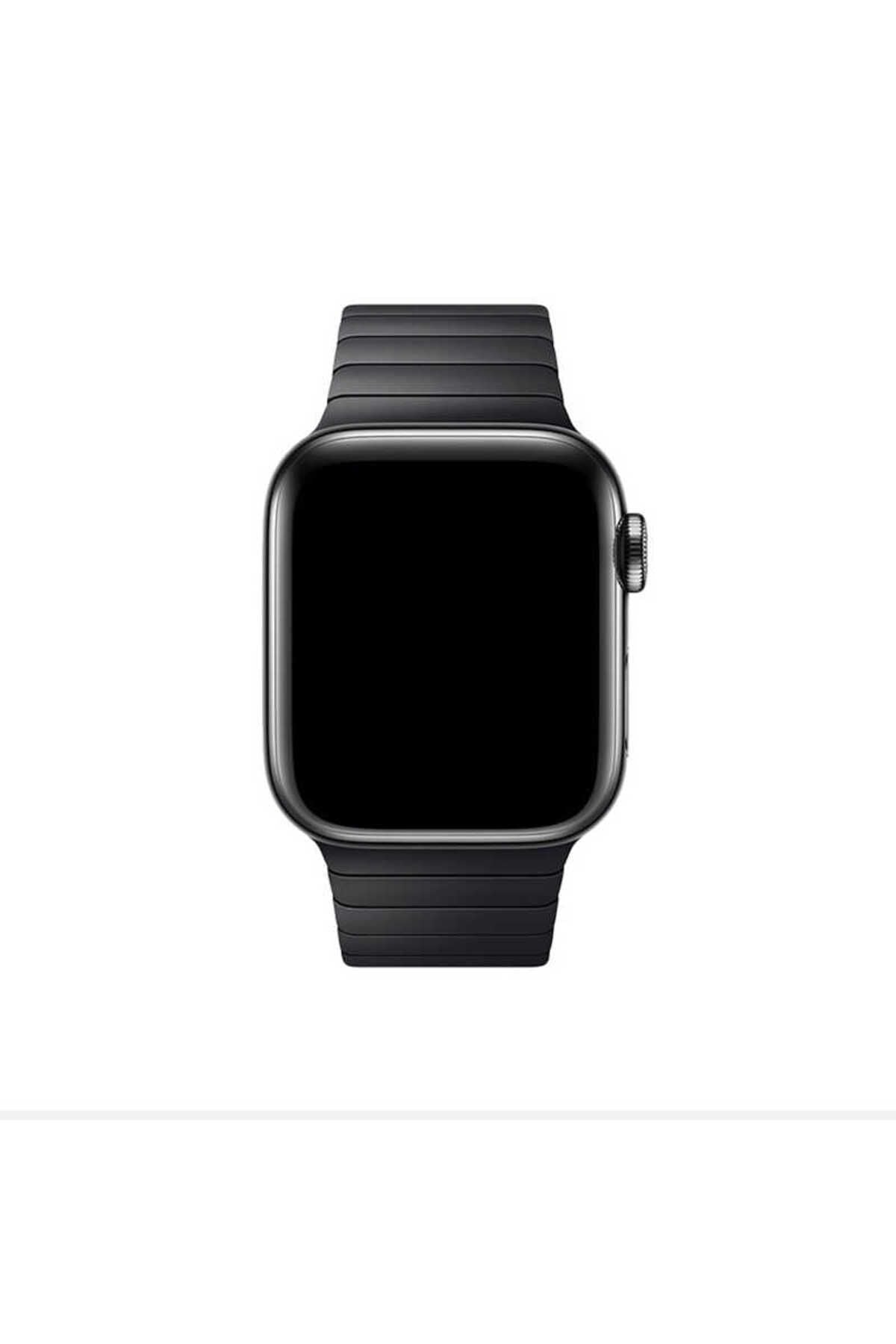 Watch Ultra 49mm Kordon Uyumlu KRD-35 Metal Strap Kayış CLO- Gri