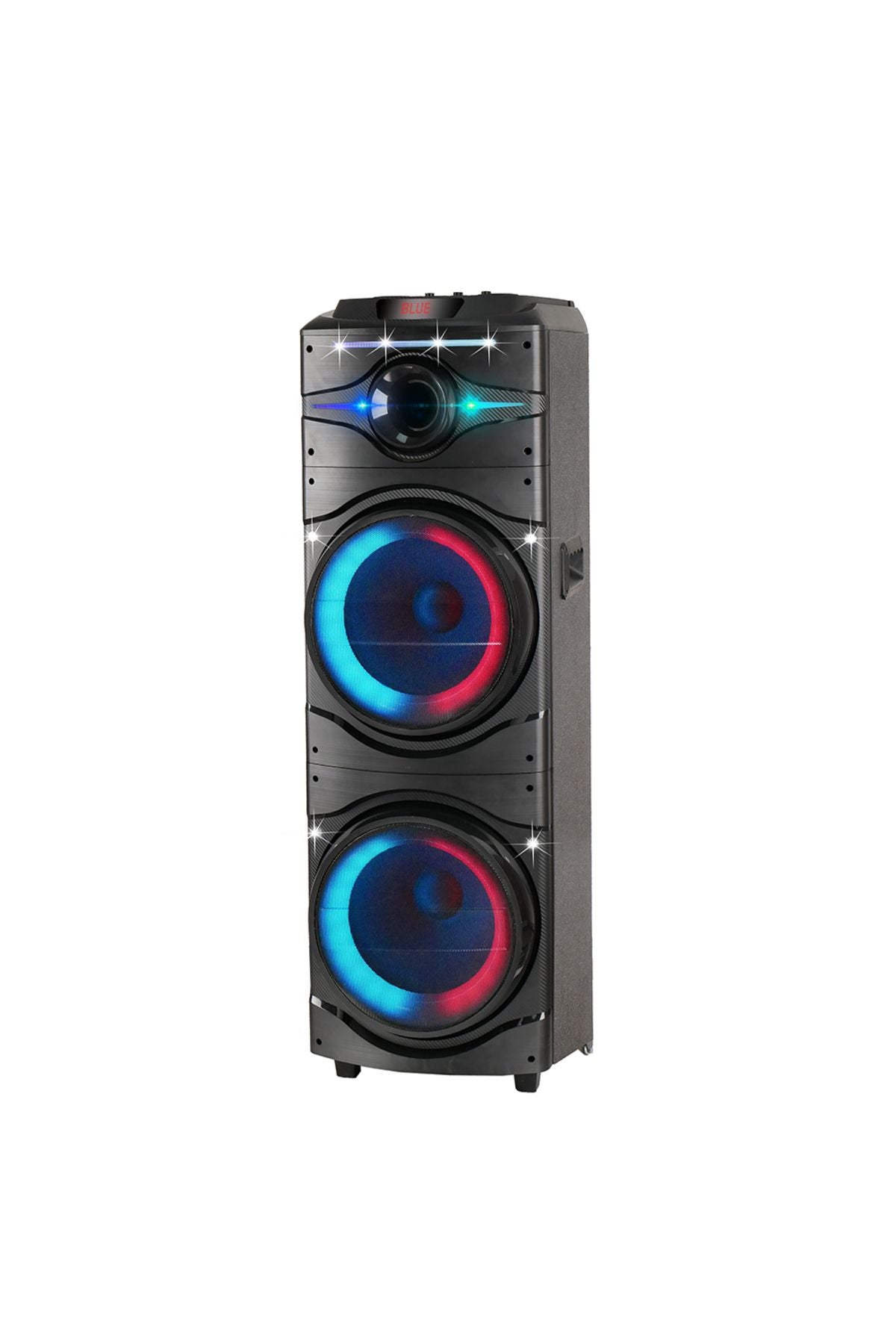 GD-2016 Dijital LED Göstergeli FM Radyolu Mikrofonlu RGB TWS Çift 12 inç Stereo Bass Kablosuz K