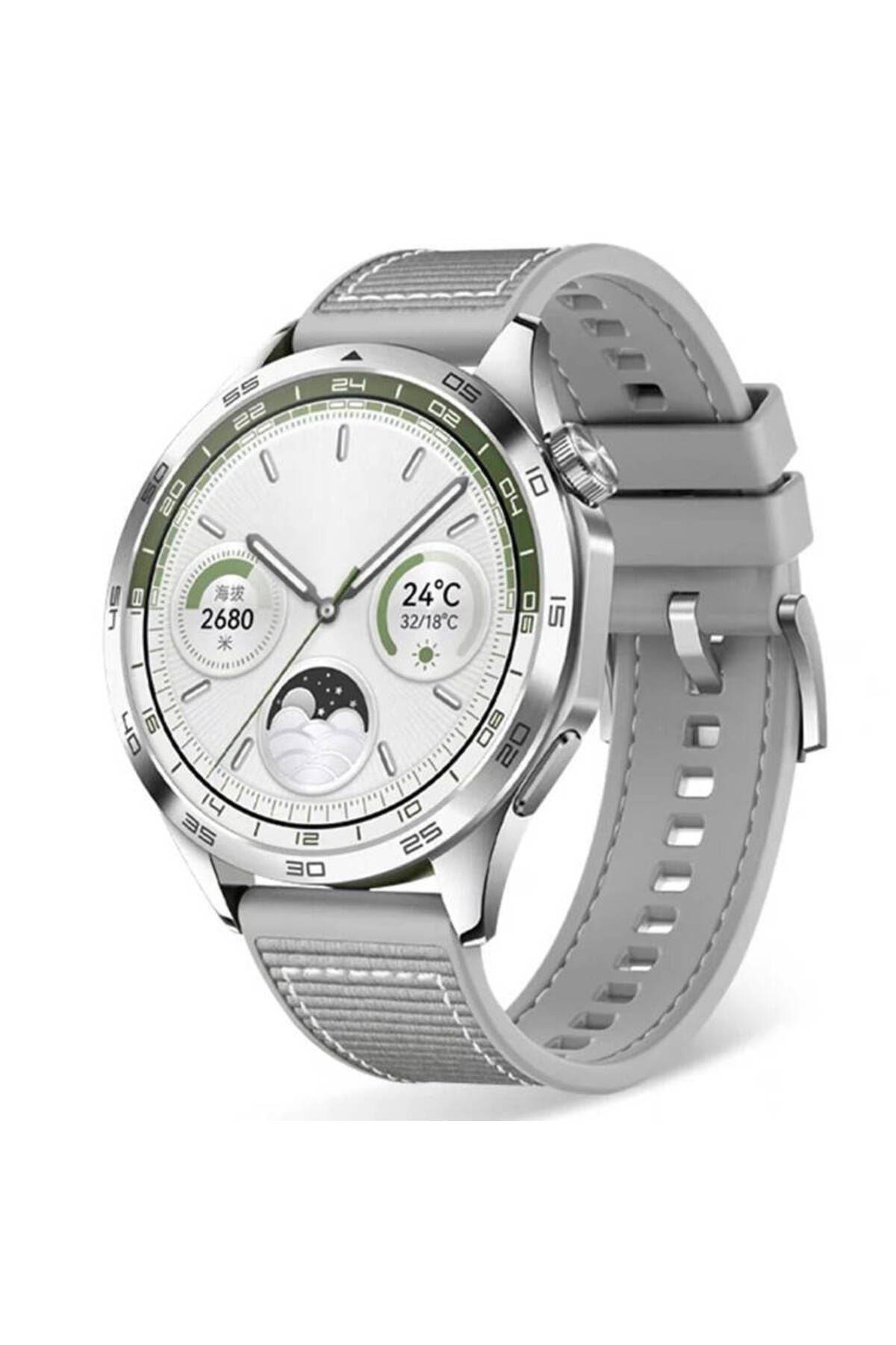 Galaxy Watch 46mm Uyumlu CLO- KRD-102 22mm Silikon Kordon-Siyah