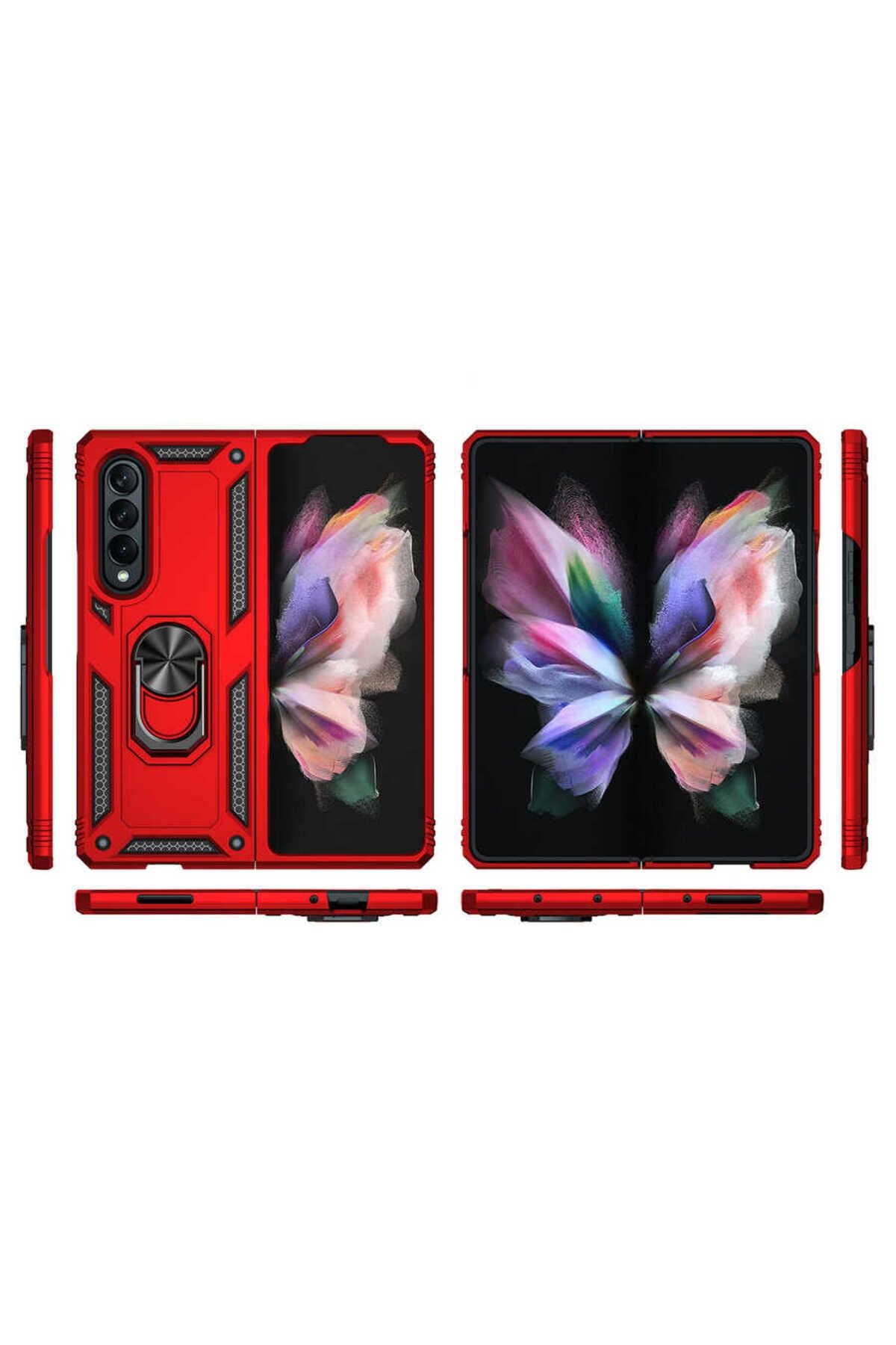 Galaxy Z Fold 3 Kılıf Zore Vega Kapak - Gri