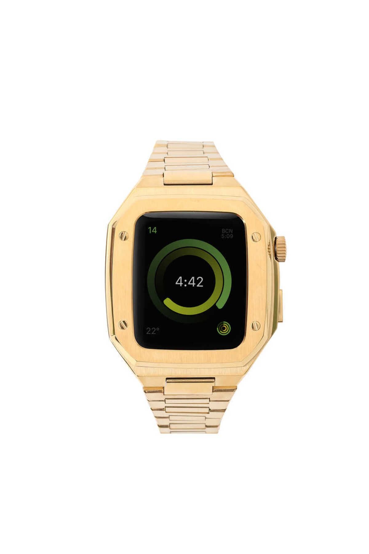 Watch 7 45mm Uyumlu KRD-64 Metal Zore Kordon-Siyah
