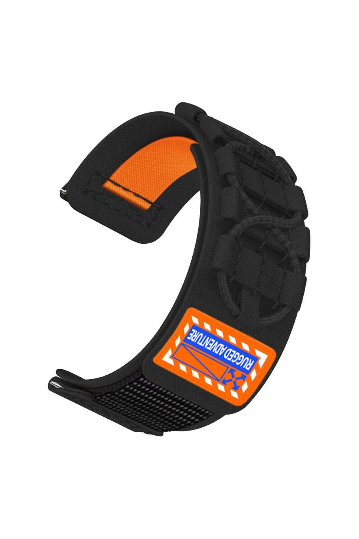 Galaxy Watch 42mm Zore KRD-112 20mm Orbital Örgülü Halat Tasarımlı Naylon Kumaş Hasır Kordon-Yeşil