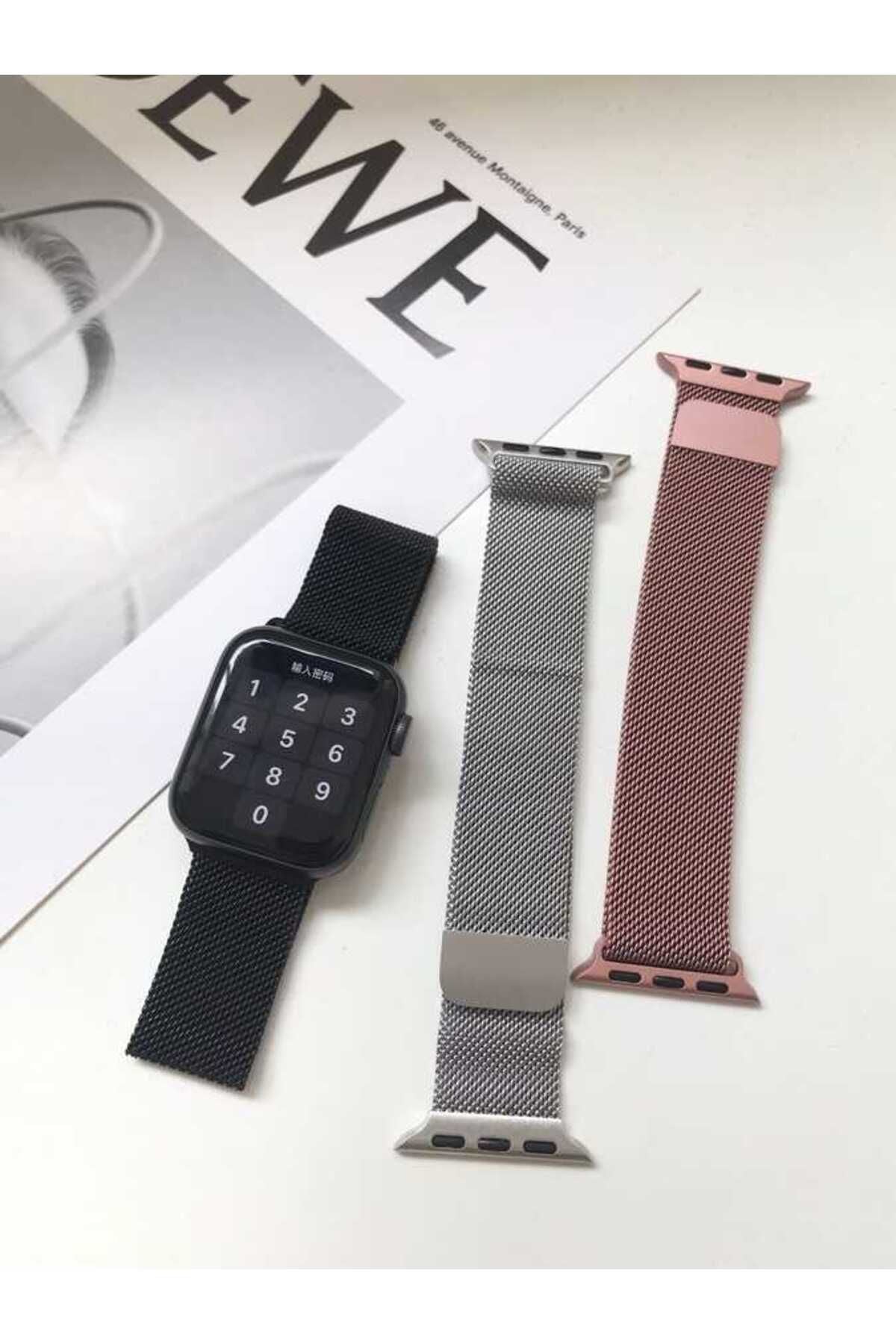 Watch Ultra 49mm Kordon Uyumlu KRD-01 Metal Strap Kayış CLO- NO30