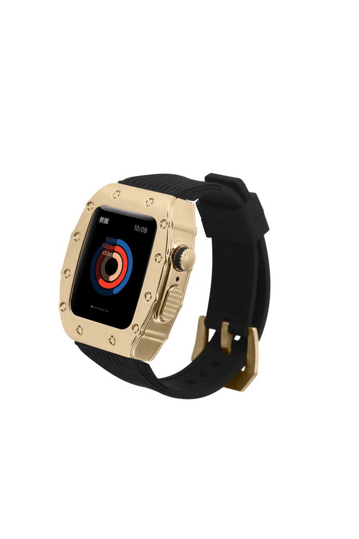 Watch 7 45mm Uyumlu KRD-65 Zore Kordon-Beyaz-Siyah