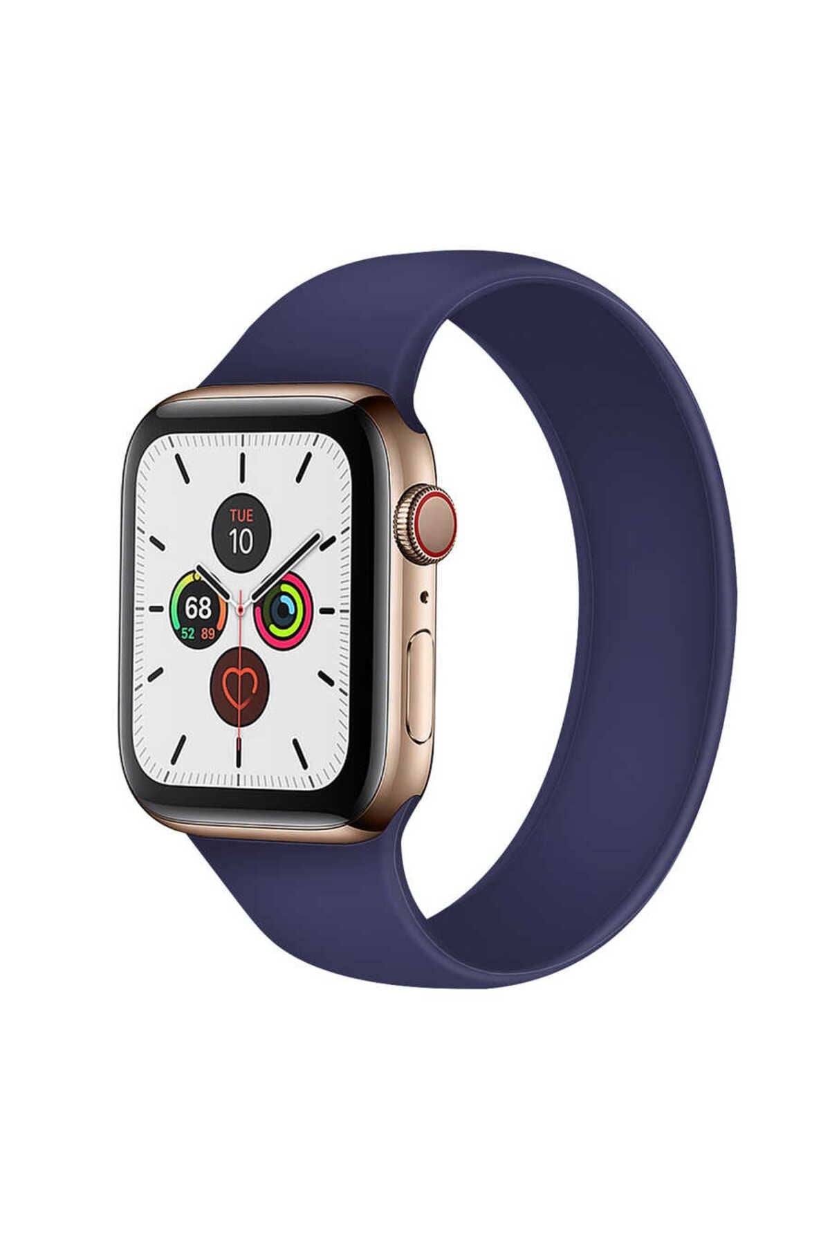 Watch Ultra 49mm Kordon Uyumlu KRD-31 Solo Loop Small Strap Kayış CLO- Beyaz
