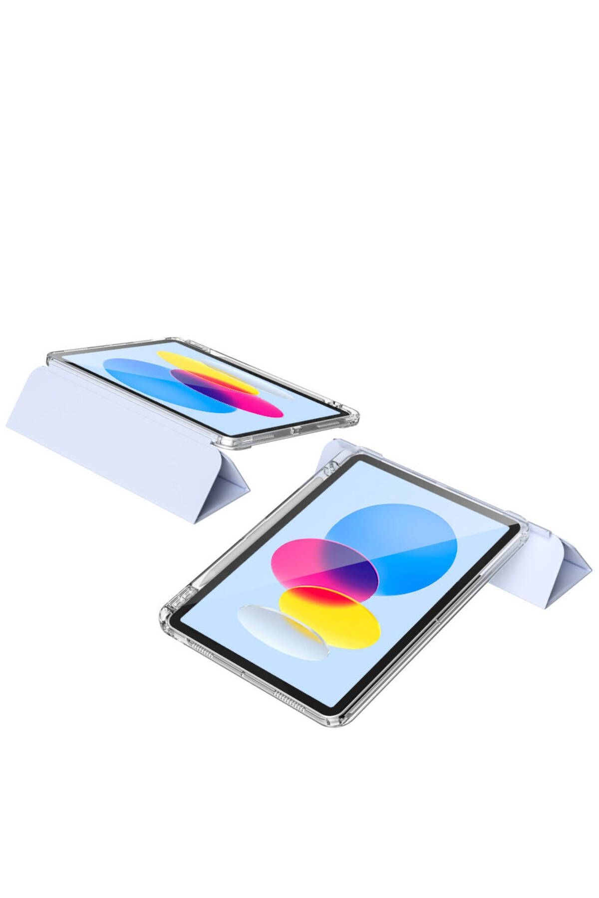 iPad 10.9 2022 (10.Nesil) Kılıf Magnetik Ayrılabilen Airbagli Zore Sliding Tablet Kılıfı - Pembe