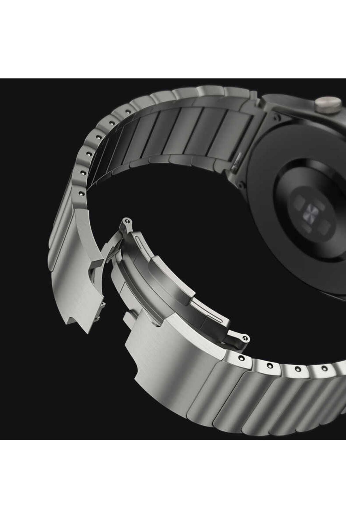 Galaxy Watch 46mm Uyumlu KRD-35 22mm Metal Zore Kordon-Gümüş