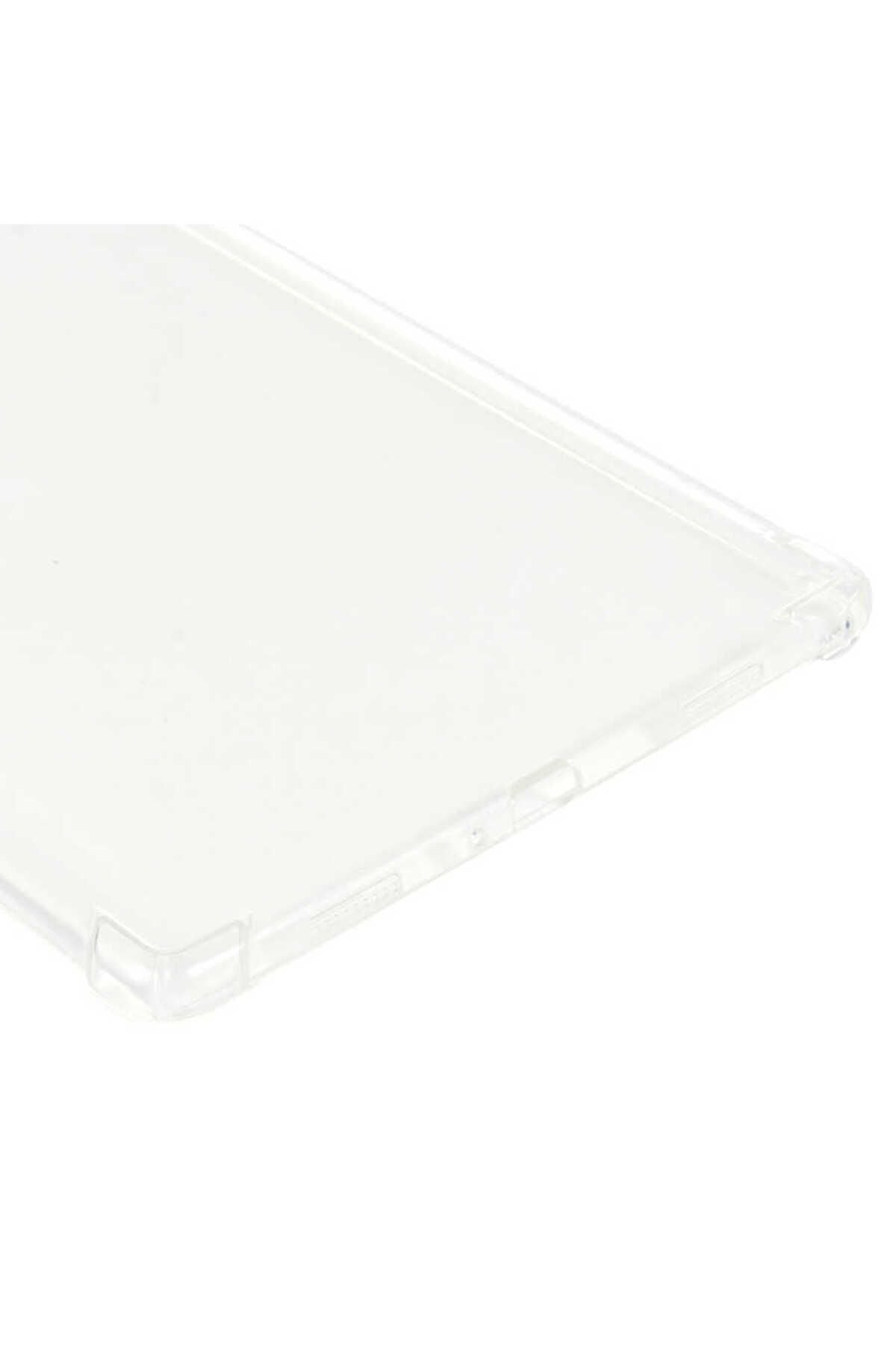 Galaxy Tab A7 10.4 T500 2020 Kılıf  Uyumlu Zore Tablet Nitro Anti Shock Silikon Kapak-Renksiz
