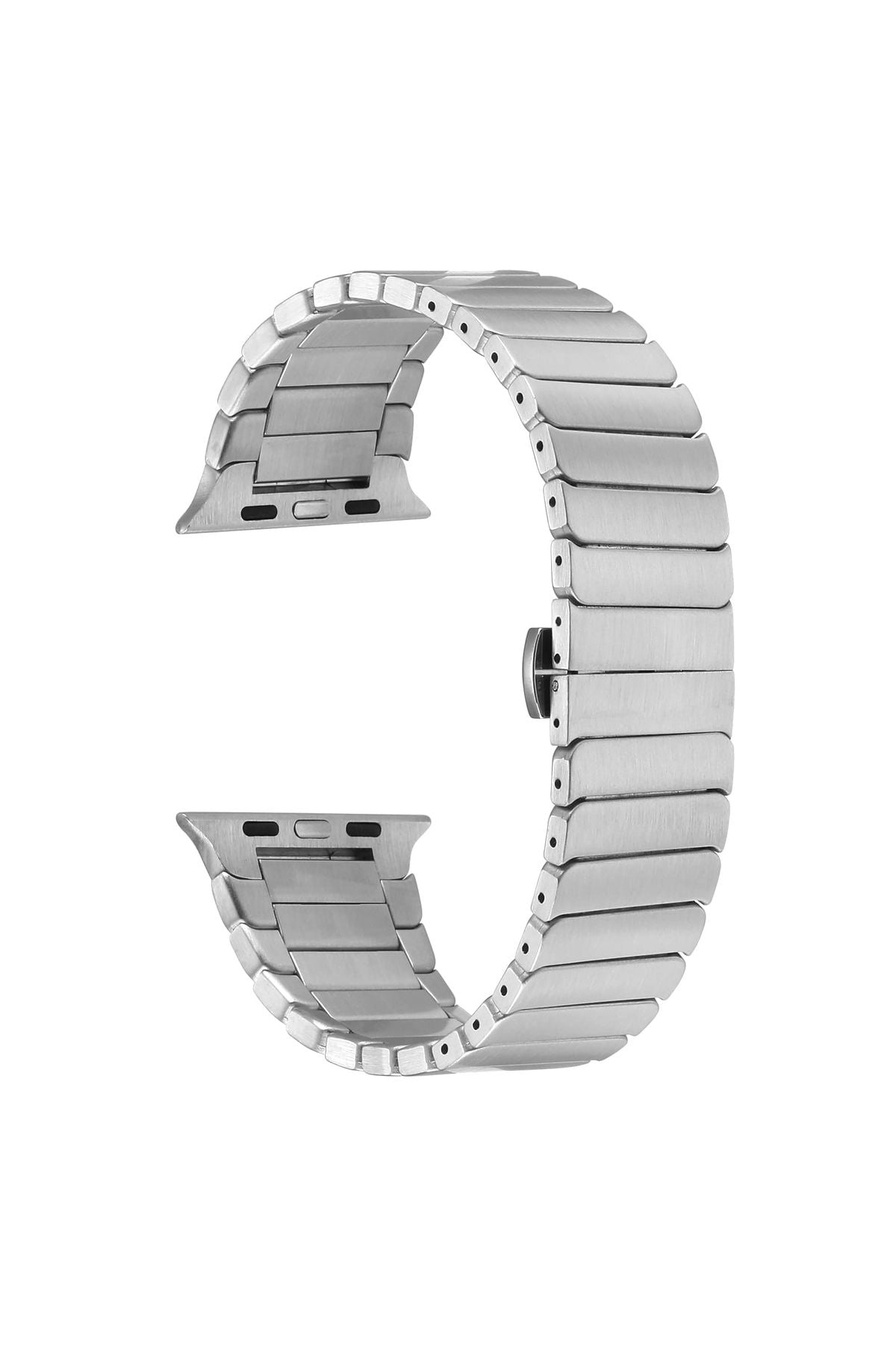 Watch Ultra 49mm Kordon Uyumlu KRD-79 Metal Strap Kayış CLO- Gri