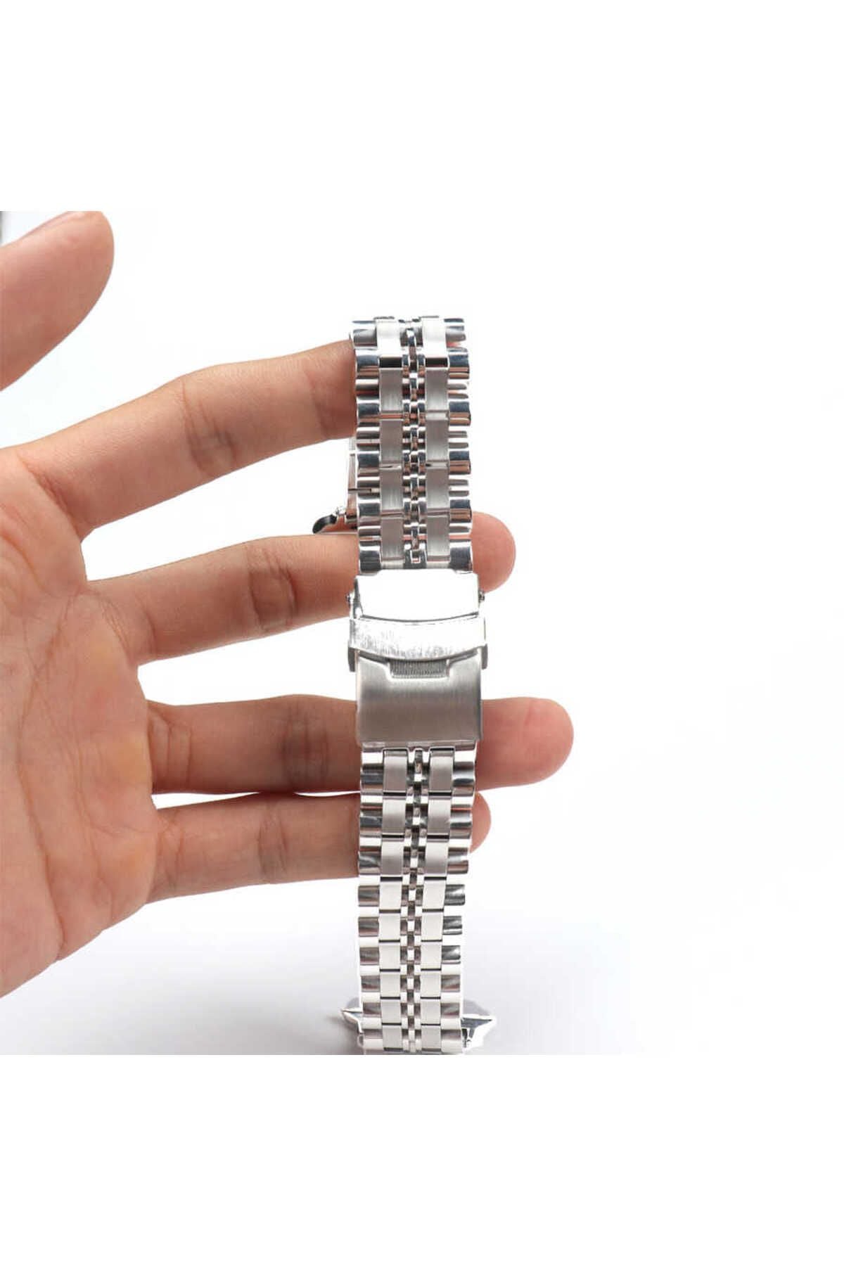 Watch Ultra 49mm Kordon Uyumlu KRD-54 Metal Strap Kayış CLO- Lacivert