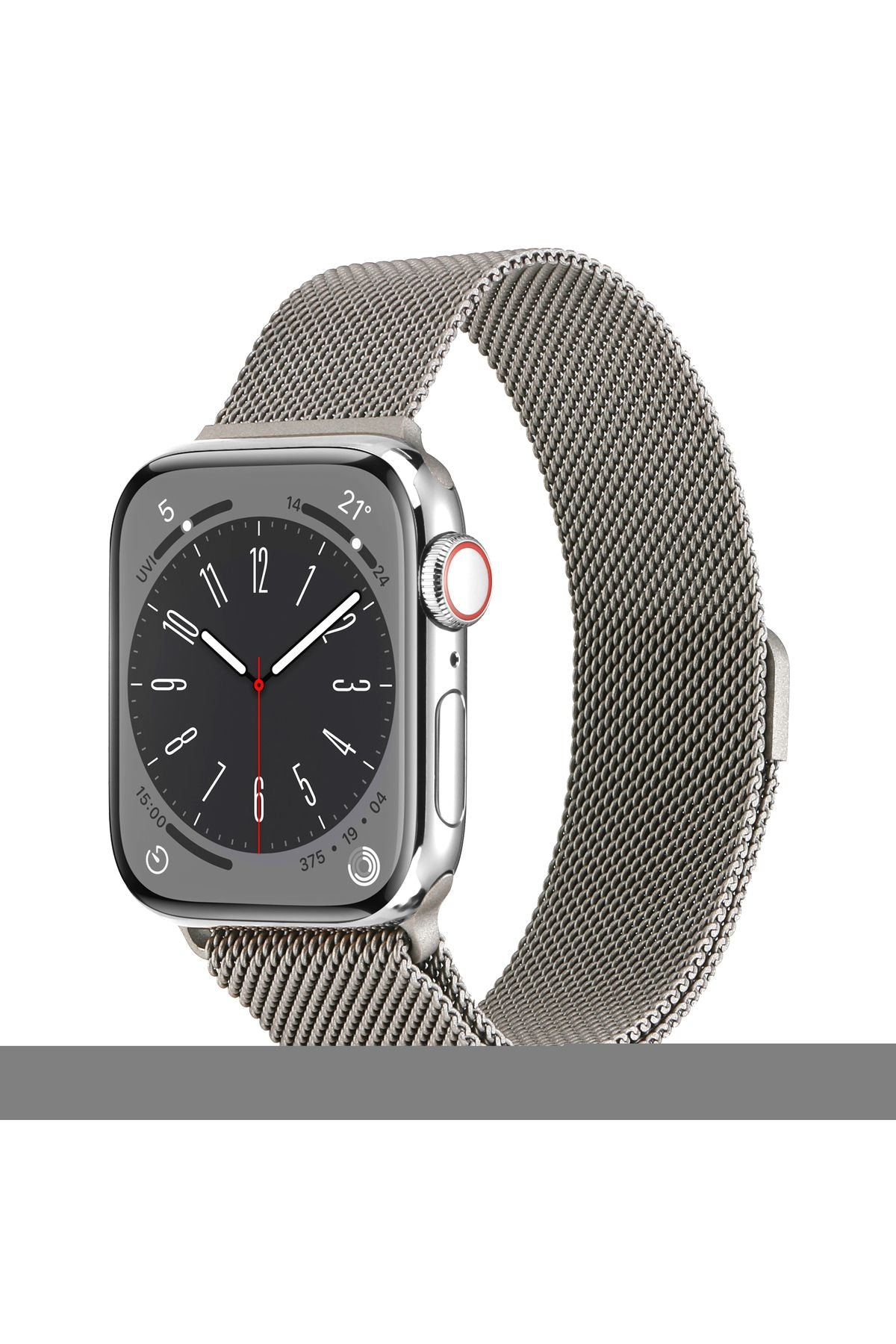 Watch 7 45mm Uyumlu KRD-01 Metal Zore Kordon-New Gray