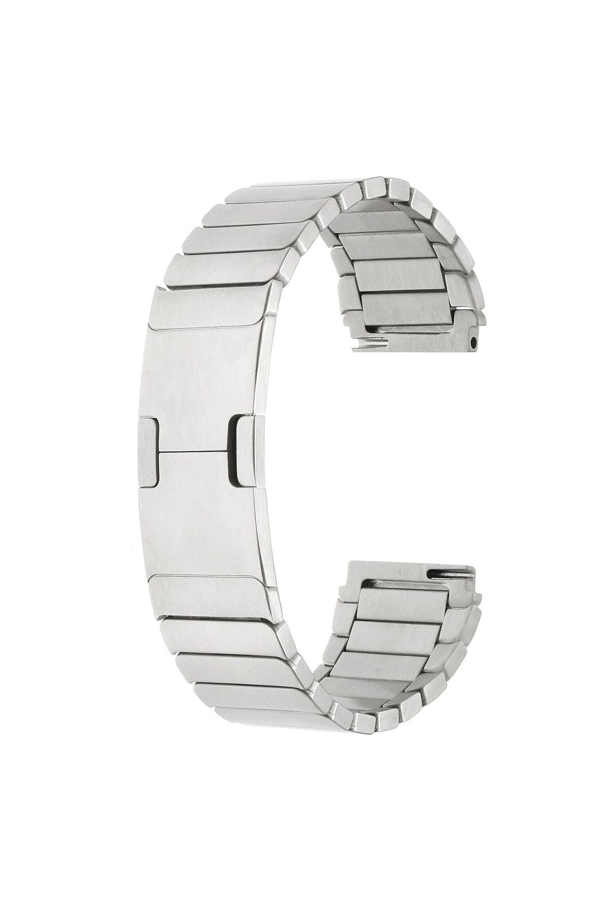 Galaxy Watch 46mm Uyumlu KRD-82 22mm Metal Zore Kordon-Gri