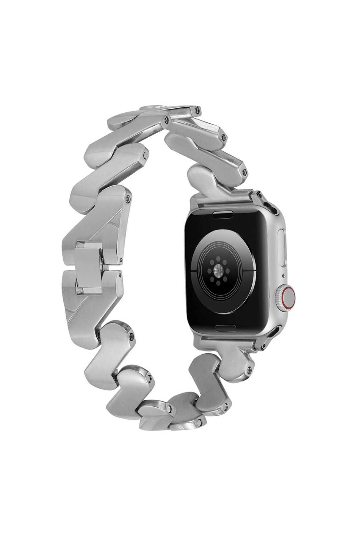 Watch Ultra 49mm Kordon Uyumlu KRD-80 Metal Strap Kayış CLO- Gold