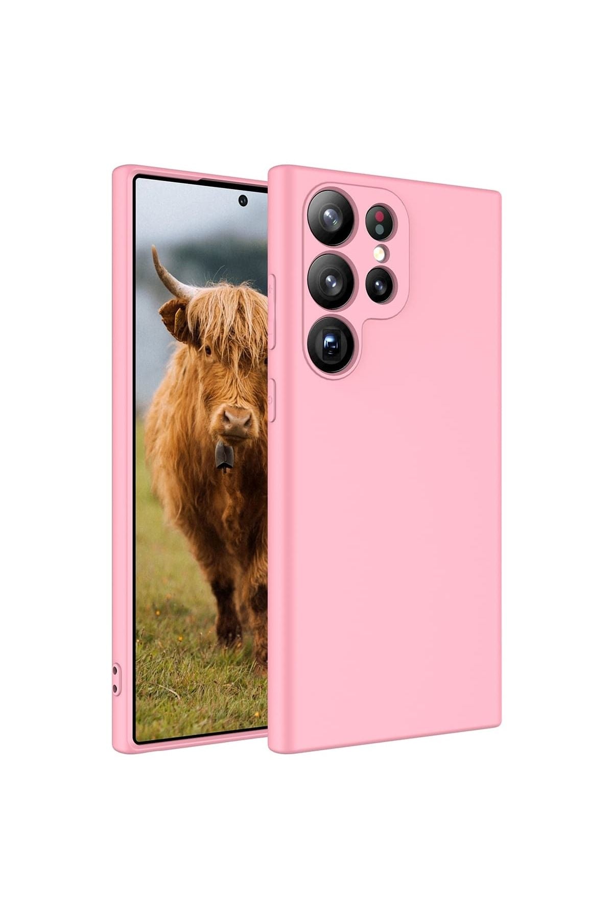 Galaxy S23 Ultra Uyumlu Zore Mara Lansman Kılıf-Pembe