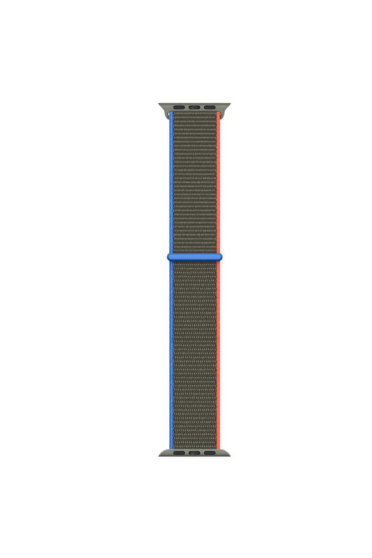 Watch Ultra 49mm Kordon Uyumlu KRD-03 Hasır Strap Kayış CLO- 24-Hisbicus