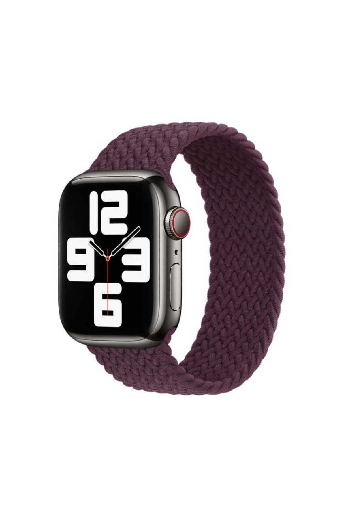 Watch Ultra 49mm Kordon Uyumlu KRD-32 Small Strap Kayış CLO- Kırmızı