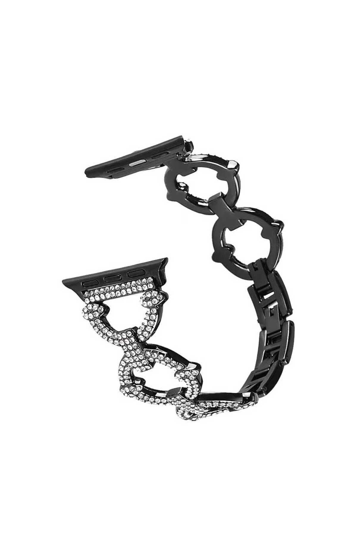 Watch 44mm Uyumlu KRD-57 Metal Zore Kordon-Gümüş