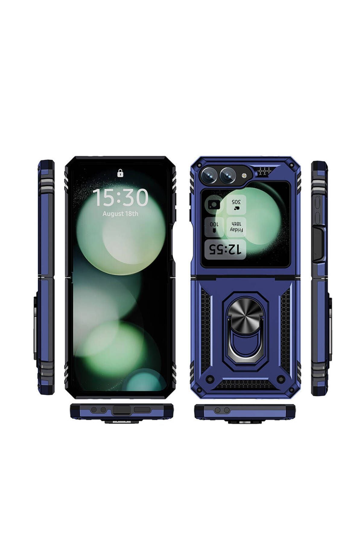 Galaxy Z Flip 6 Kılıf WNX Vega Kapak - Kırmızı