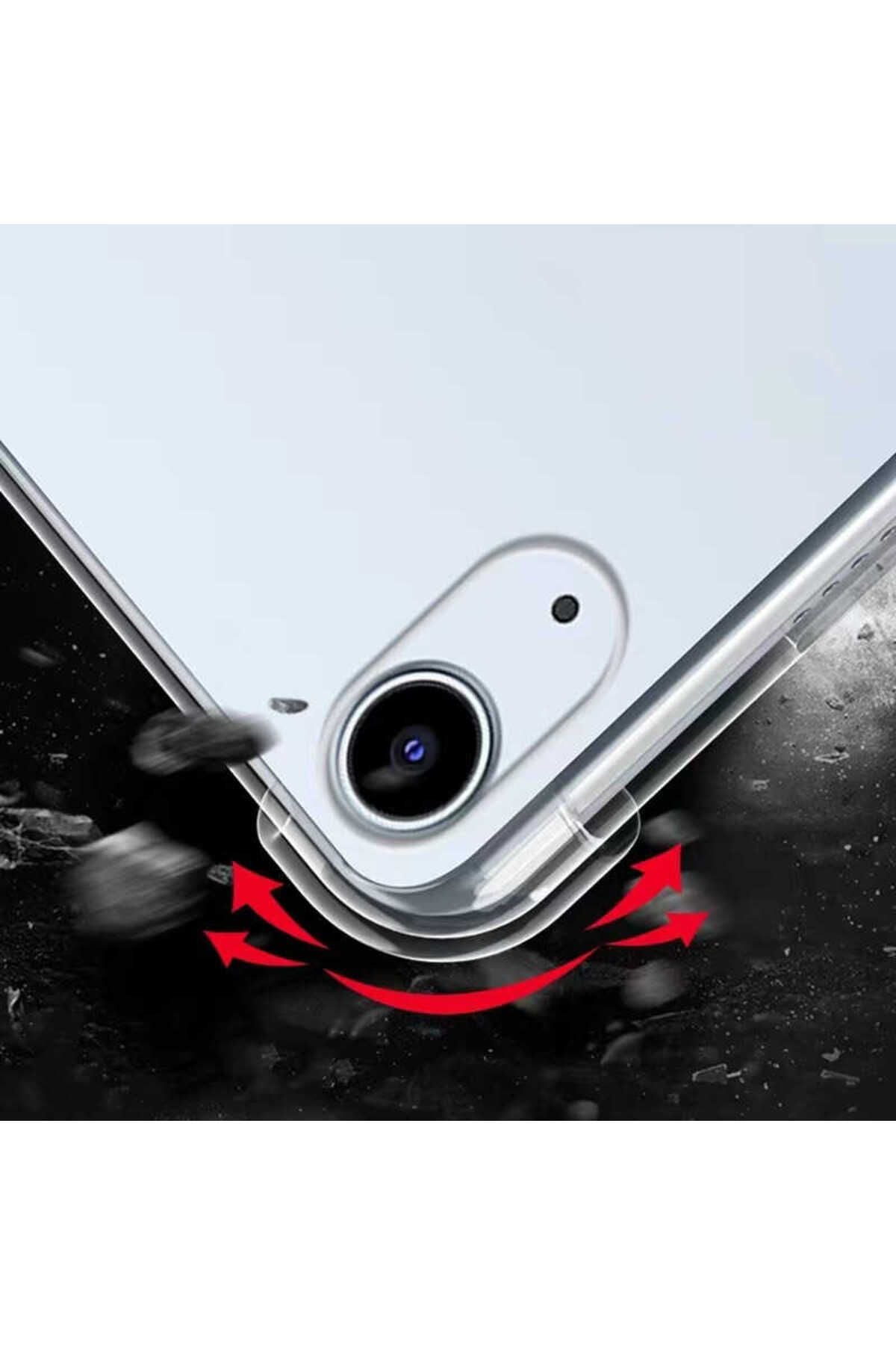 iPad 10.9 2022 (10.Nesil) - Uyumlu Uyumlu Zore Tablet Nitro Anti Shock Silikon Kapak-Renksiz