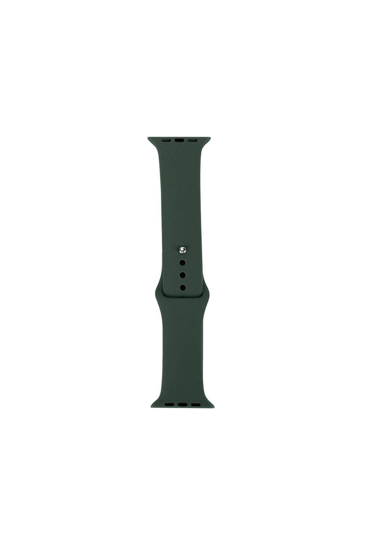 Watch Ultra 49mm Band Serisi Klasik Kordon Silikon Strap Kayış-Army Green