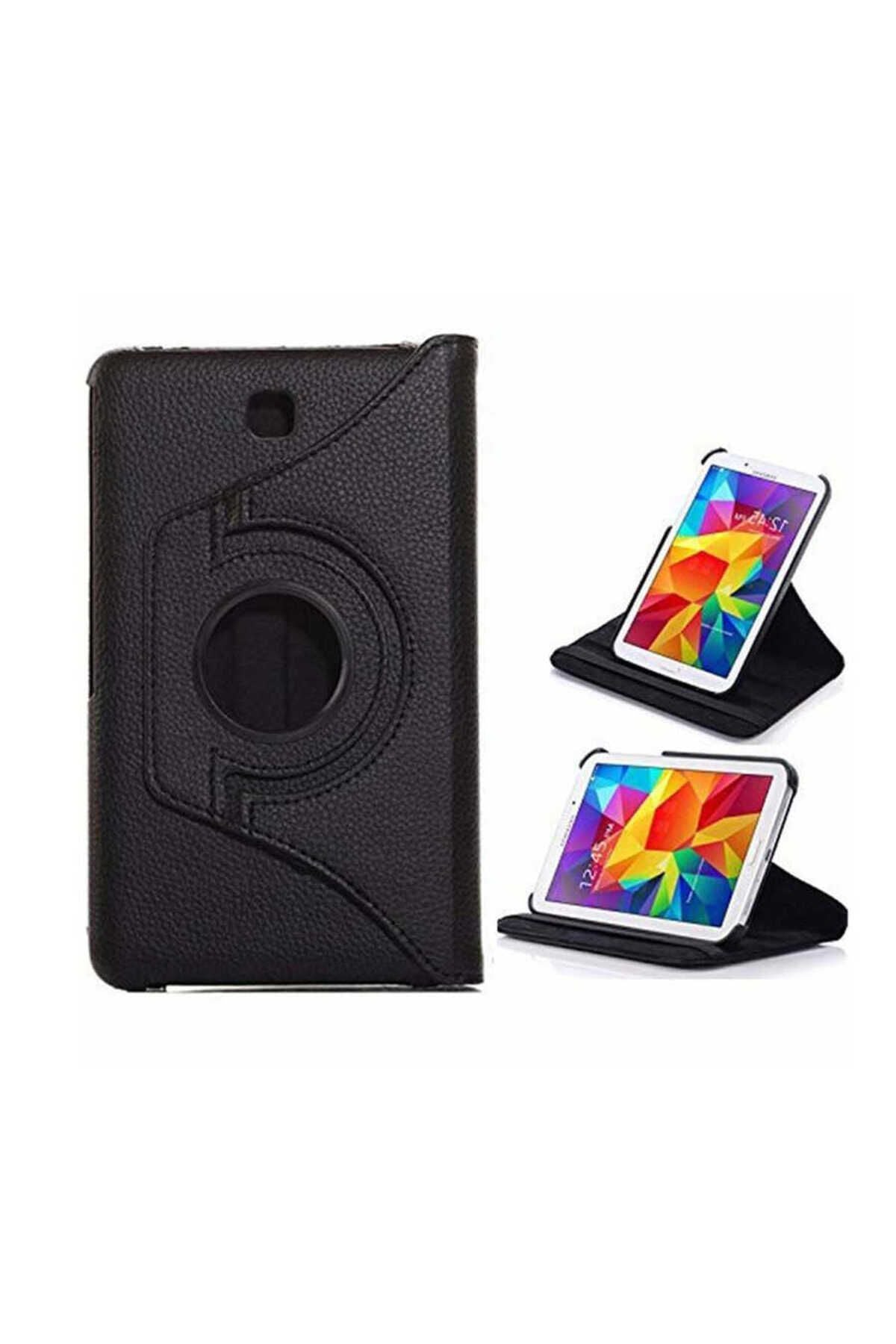 Galaxy Tab 4 8.0 T330  Uyumlu Zore Dönebilen Standlı Kılıf-Pembe Açık