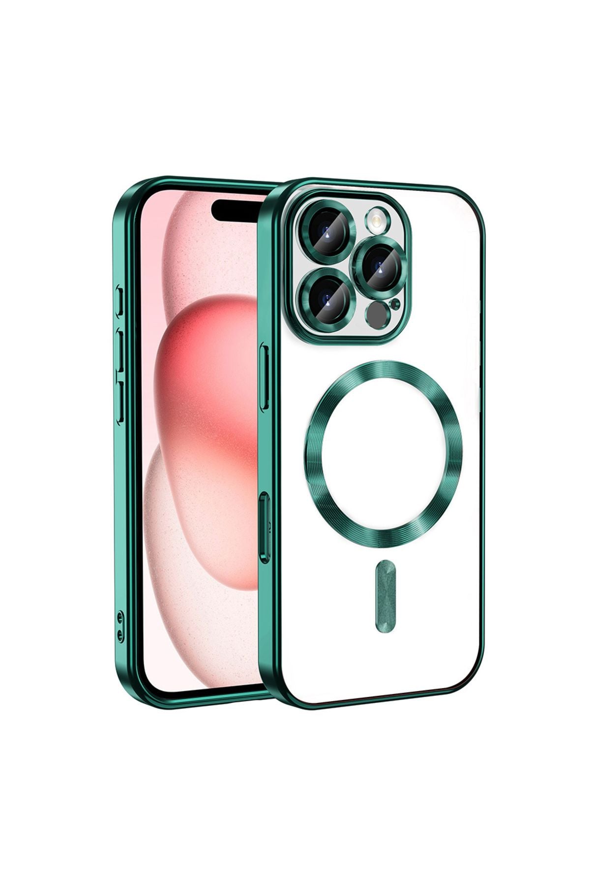 iPhone 16 Pro Kılıf Kamera Korumalı Magsafe Wireless Şarj Özellikli Zore Demre Kapak - Sierra Mavi