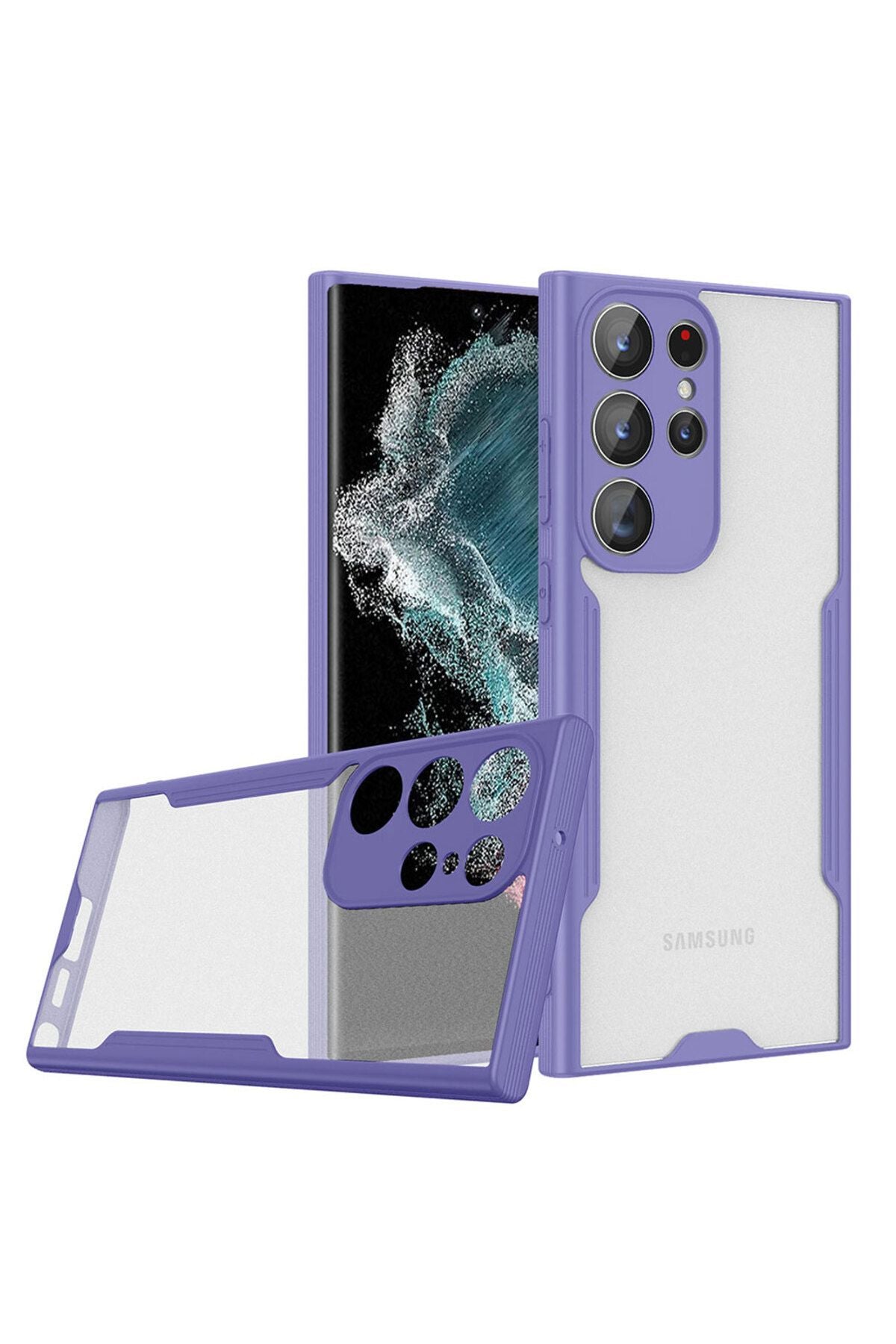 Galaxy S23 Ultra Uyumlu Zore Parfe Kılıf-Mor