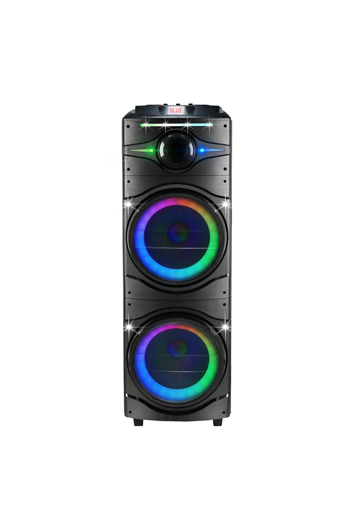 GD-2016 Dijital LED Göstergeli FM Radyolu Mikrofonlu RGB TWS Çift 12 inç Stereo Bass Kablosuz K