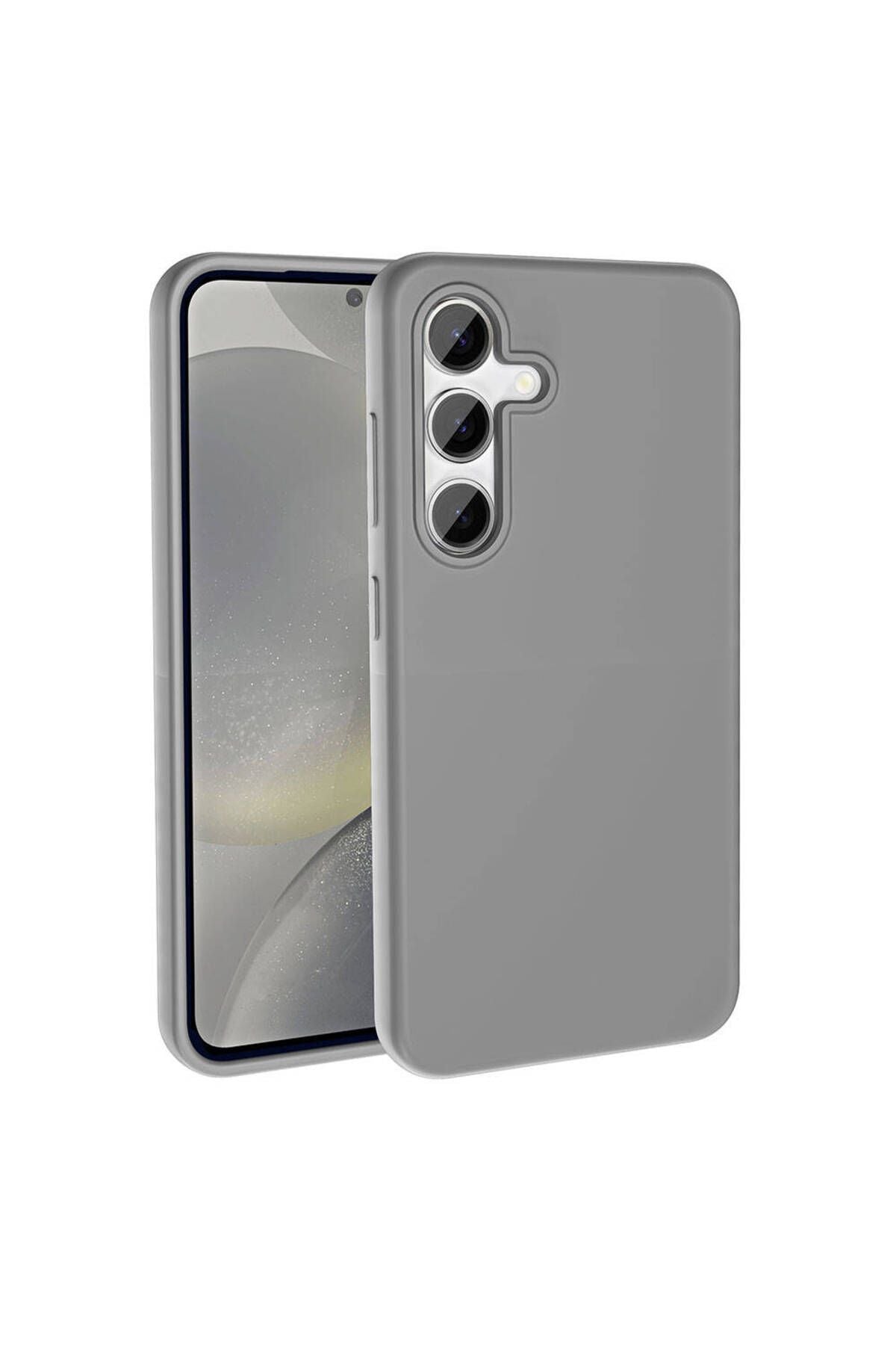 Galaxy S24 Kılıf Magsafe Şarj Özellikli Sıvı Teknolojili Silinebilir Sert Zore Kivi Kapak-Siyah