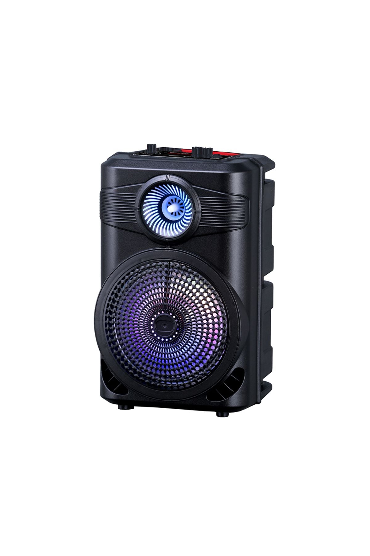 GD-904 Dijital LED Göstergeli FM Radyolu Mikrofonlu RGB TWS 8 inç Stereo Bass Kablosuz Karaoke