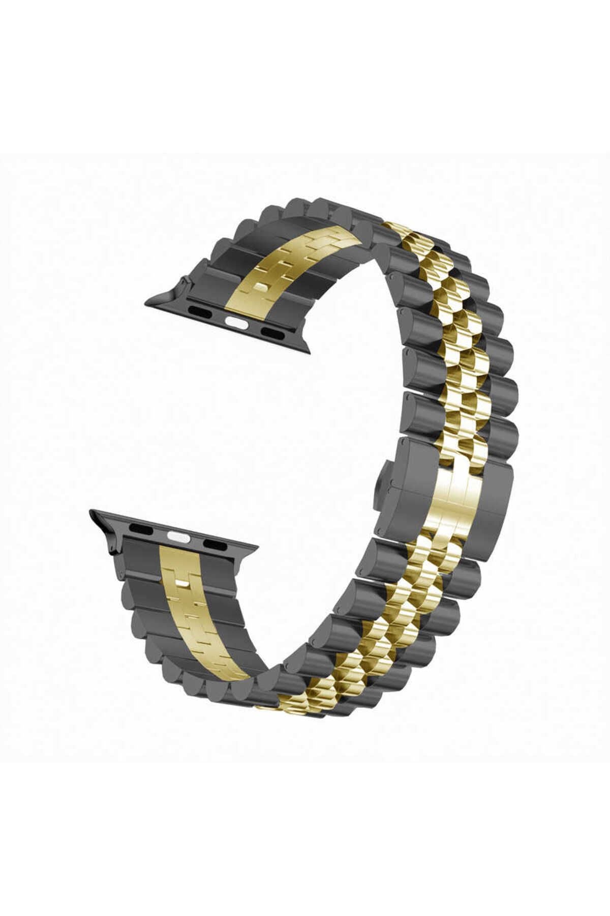 Watch Ultra 49mm Kordon Uyumlu KRD-36 Metal Strap Kayış CLO- Gümüş