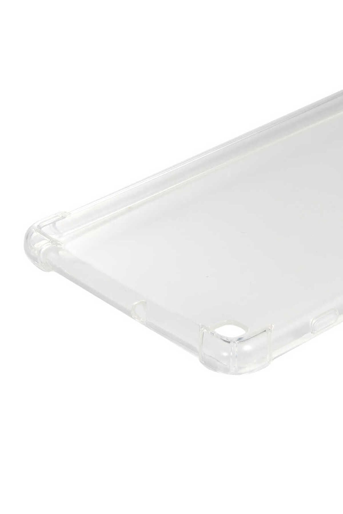 Galaxy Tab 8.0 (2019) T290 Kılıf  Uyumlu Zore Tablet Nitro Anti Shock Silikon Kapak-Renksiz