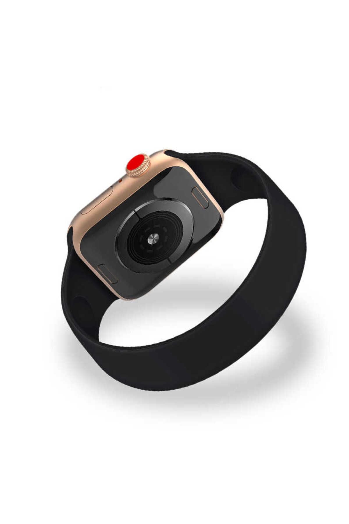 Watch Ultra 49mm Kordon Uyumlu KRD-31 Solo Loop Small Strap Kayış CLO- Beyaz