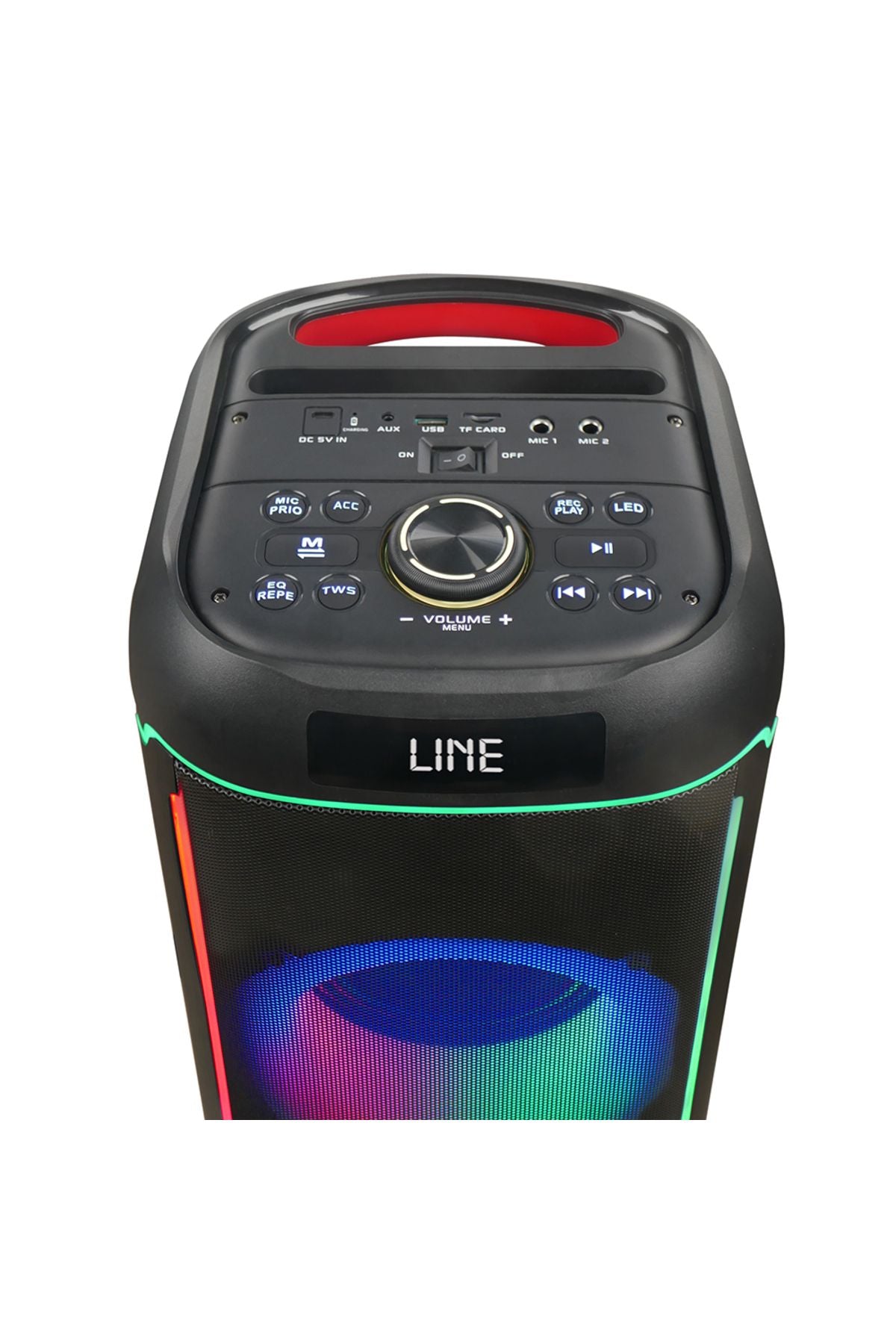 Zore GD-2606 Dijital LED Göstergeli FM Radyolu Mikrofonlu RGB TWS Çift 6.5 inç Stereo Bass Kablosuz