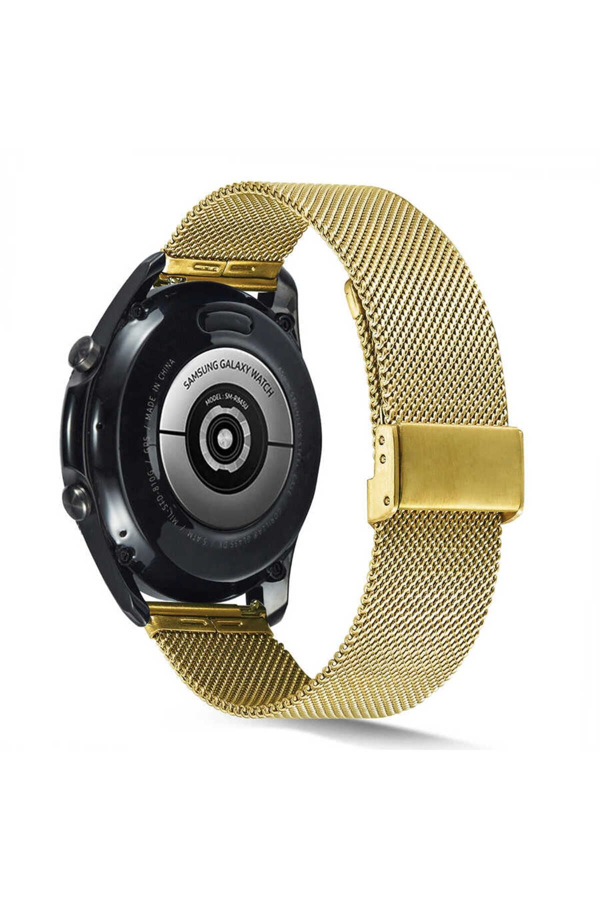 Galaxy Watch 46mm Uyumlu KRD-45 22mm Metal Zore Kordon-Rose Gold