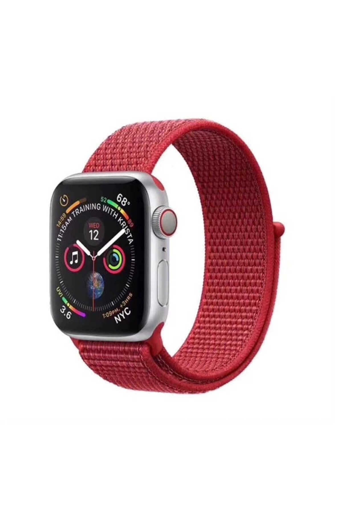 Watch Ultra 49mm Kordon Uyumlu KRD-03 Hasır Strap Kayış CLO- 24-Hisbicus
