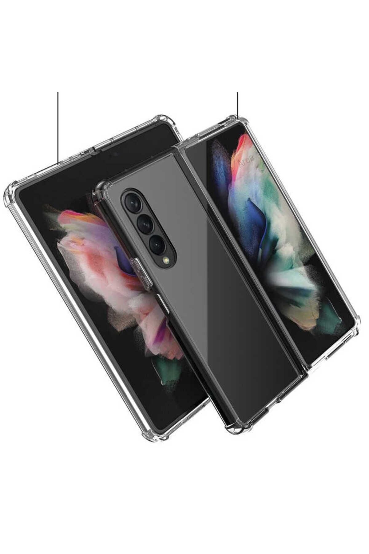Galaxy Z Fold 4 Uyumlu Zore Nitro Anti Shock Silikon-Renksiz