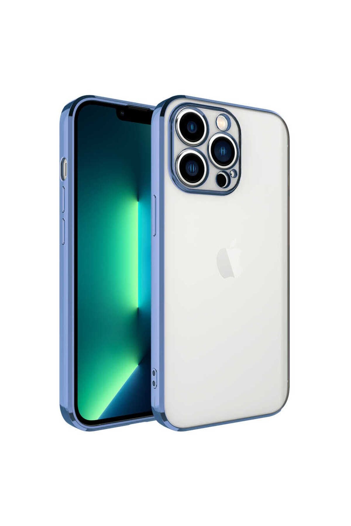 Apple iPhone 13 Pro Max Kılıf Zore Glitter Full Renkli Silikon Kapak