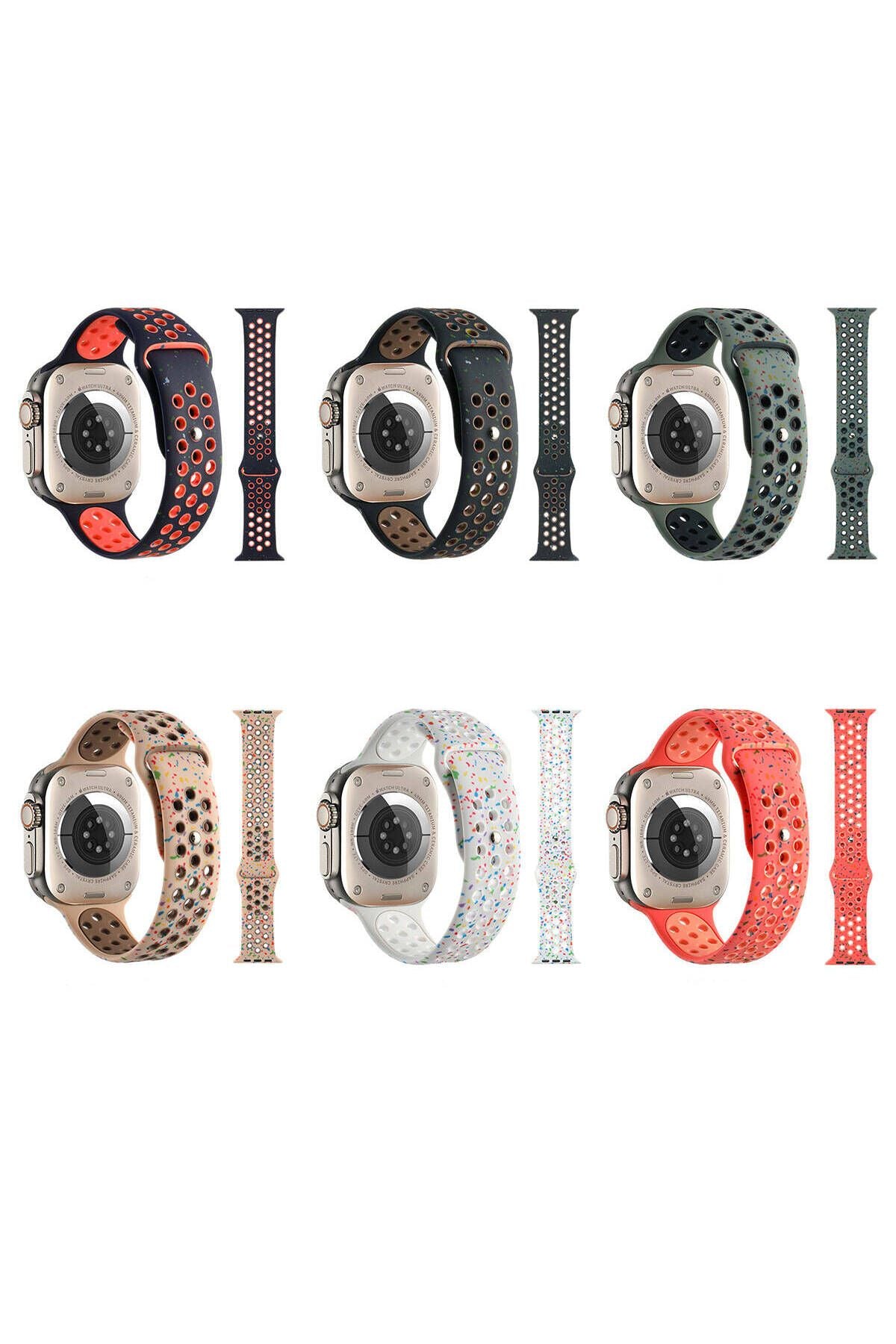 Watch 44mm Kordon Yeni Seri 2023 KRD-02 Uyumlu Strap Kayış CLO- Lacivert