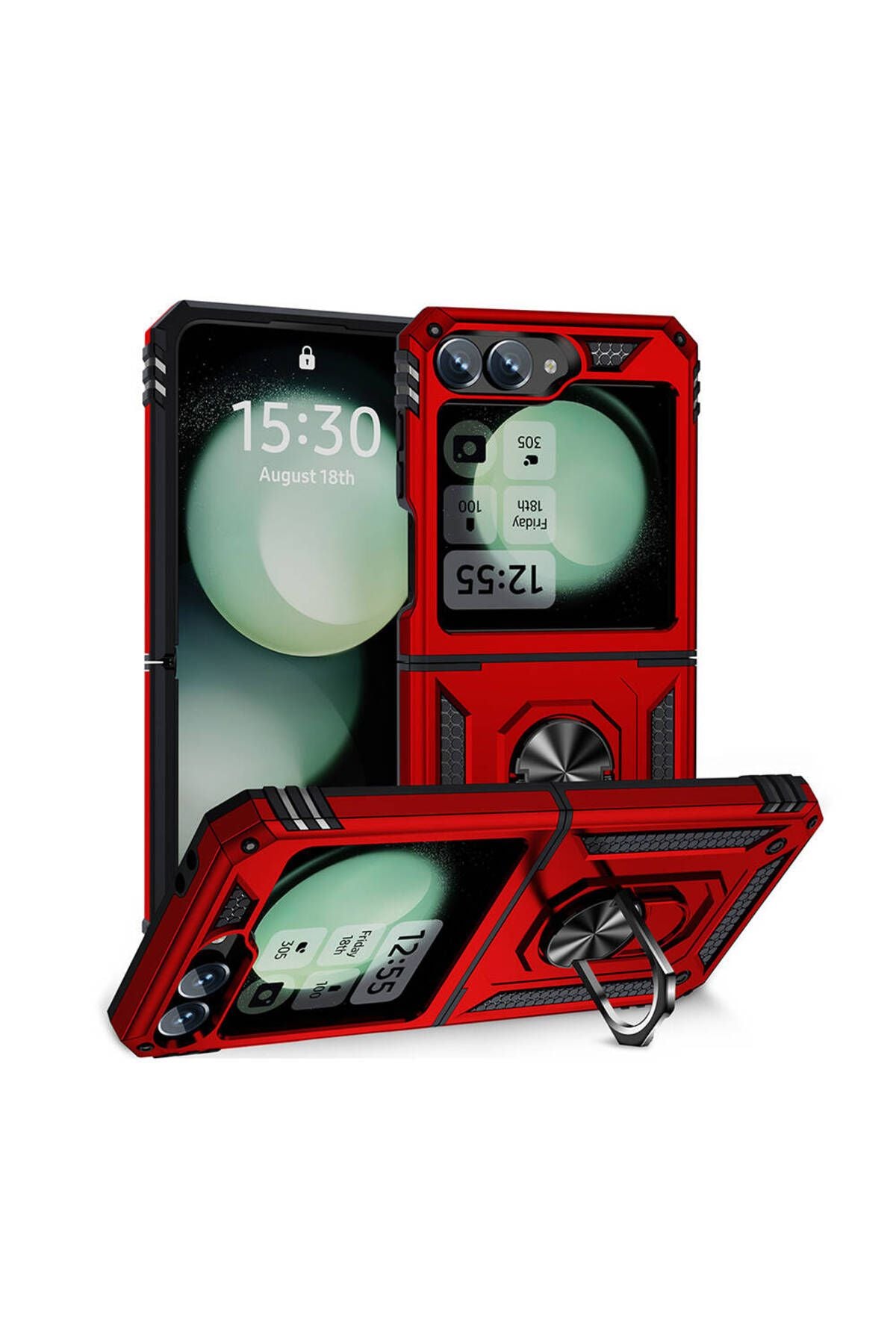 Galaxy Z Flip 6 Kılıf Zore Vega Kapak - Siyah