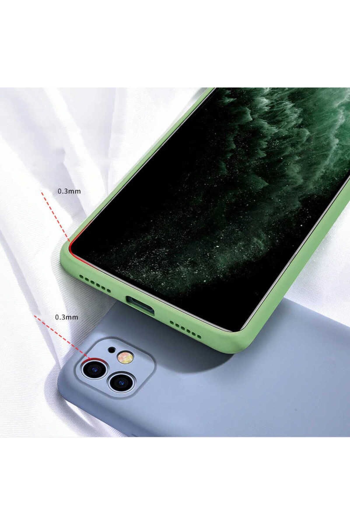 iPhone SE 2022 Kılıf AKAV LSR Lansman Kapak - Koyu Mor