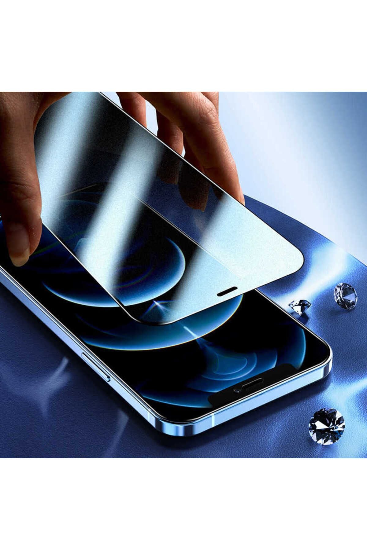 iPhone XR 6.1 Uyumlu  Fit Hard Mat Privacy Cam Ekran Koruyucu