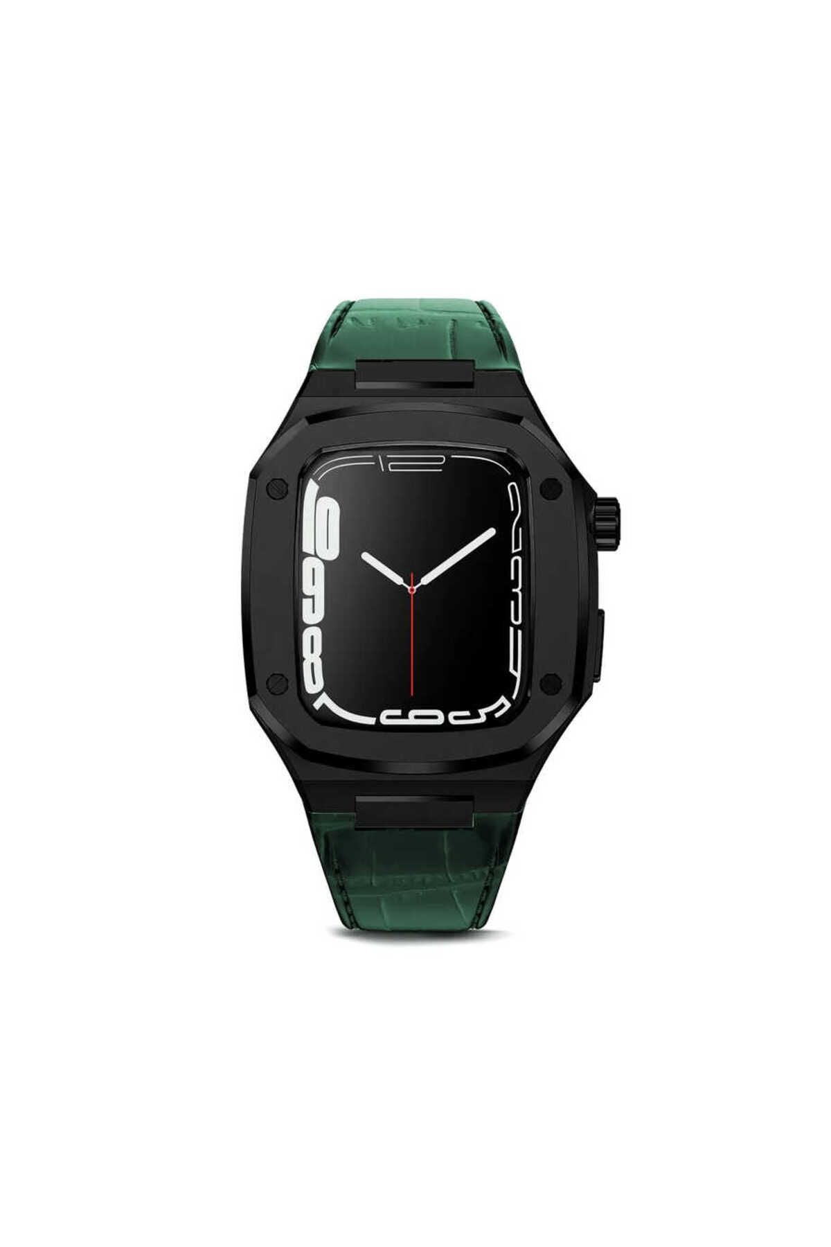 Watch 7 45mm Uyumlu KRD-67 Zore Kordon-Kahverengi-Gümüş