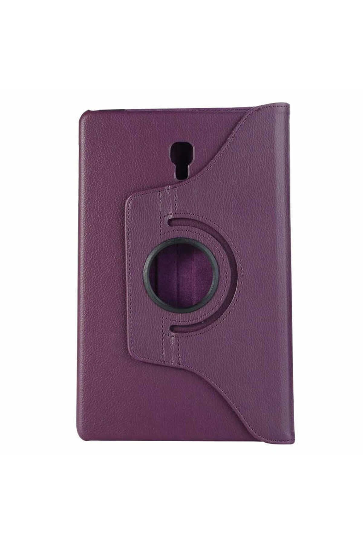 Galaxy Tab A T590  Uyumlu Zore Dönebilen Standlı Kılıf-Pembe Koyu