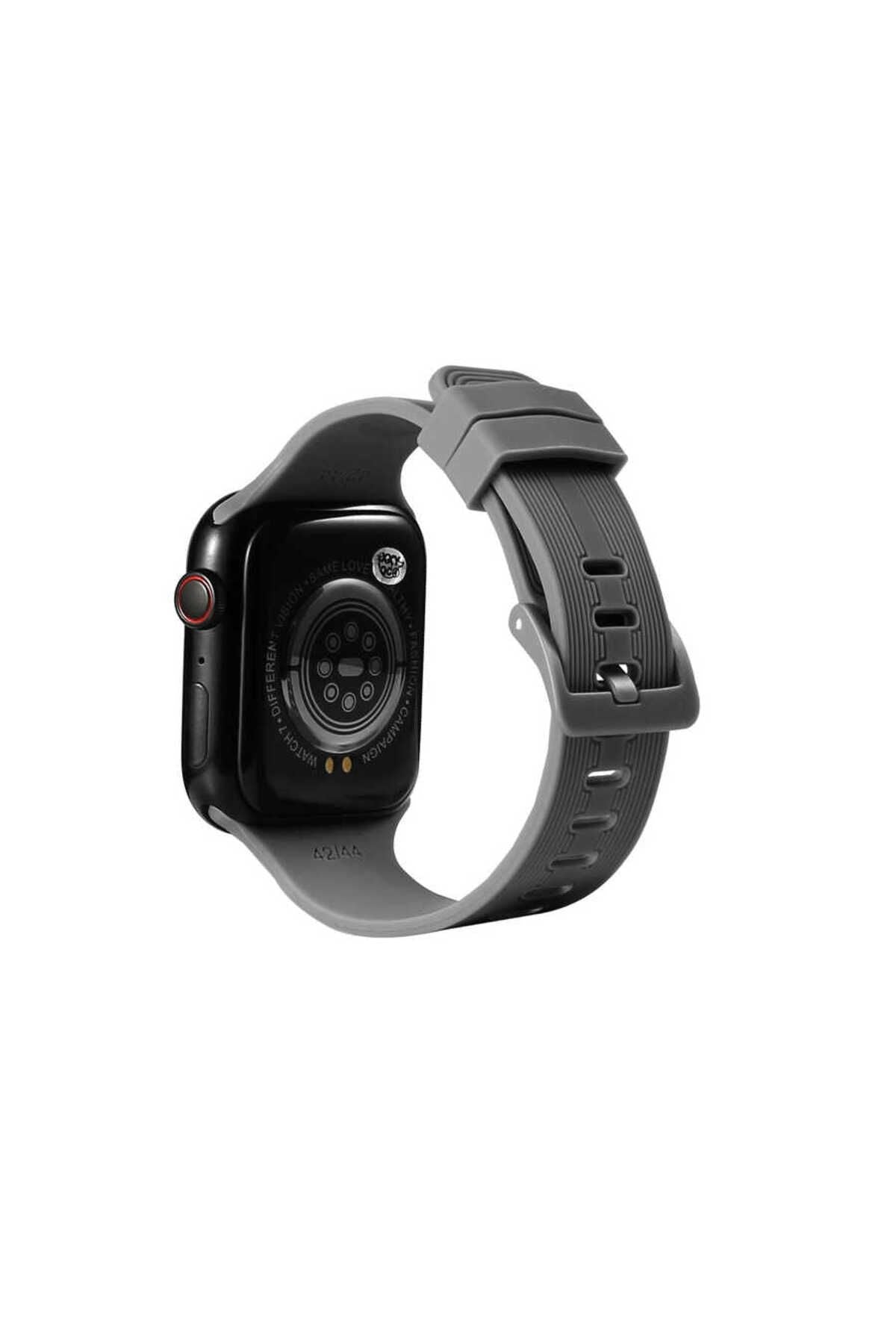 Watch Ultra 49mm Kordon KRD-23 Uyumlu Strap Kayış CLO- Kırmızı