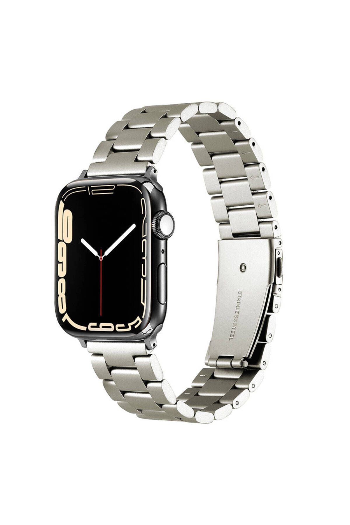 Watch 7 41mm Uyumlu KRD-93 Metal Zore Kordon-Titanyum