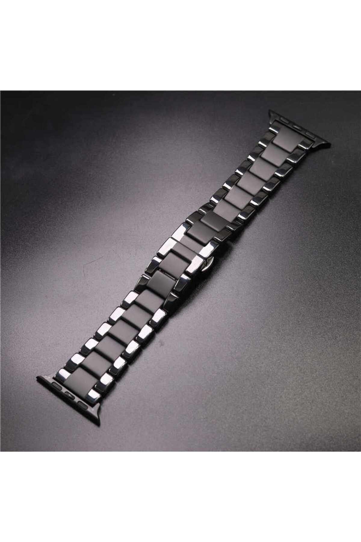 Watch Ultra 49mm Kordon Mat Seramik Metal Strap Kayış CLO- Siyah
